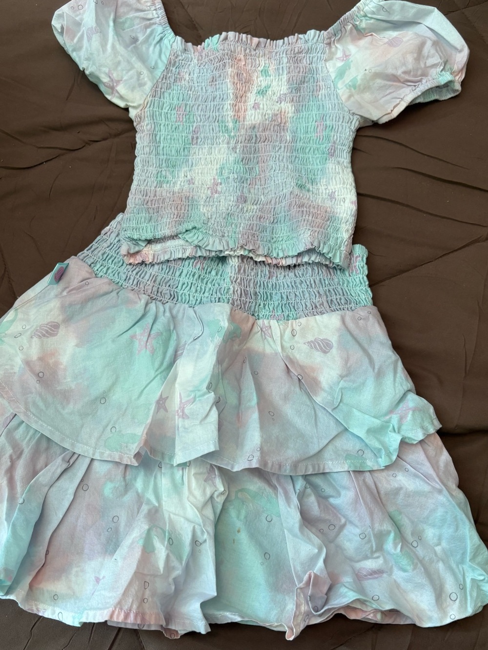 Bundle 3 for $15. Disney Little Mermaid Mint and Lavender Two-Piece Matching Set